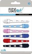 Haarspelden Eurostil Plastic Hart (6 uds)