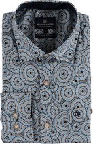 Fellows United Lange mouw Overhemd - 12.6531 Bleu (Maat: XL)