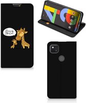 GSM Hoesje Google Pixel 4a Wallet Case Giraffe
