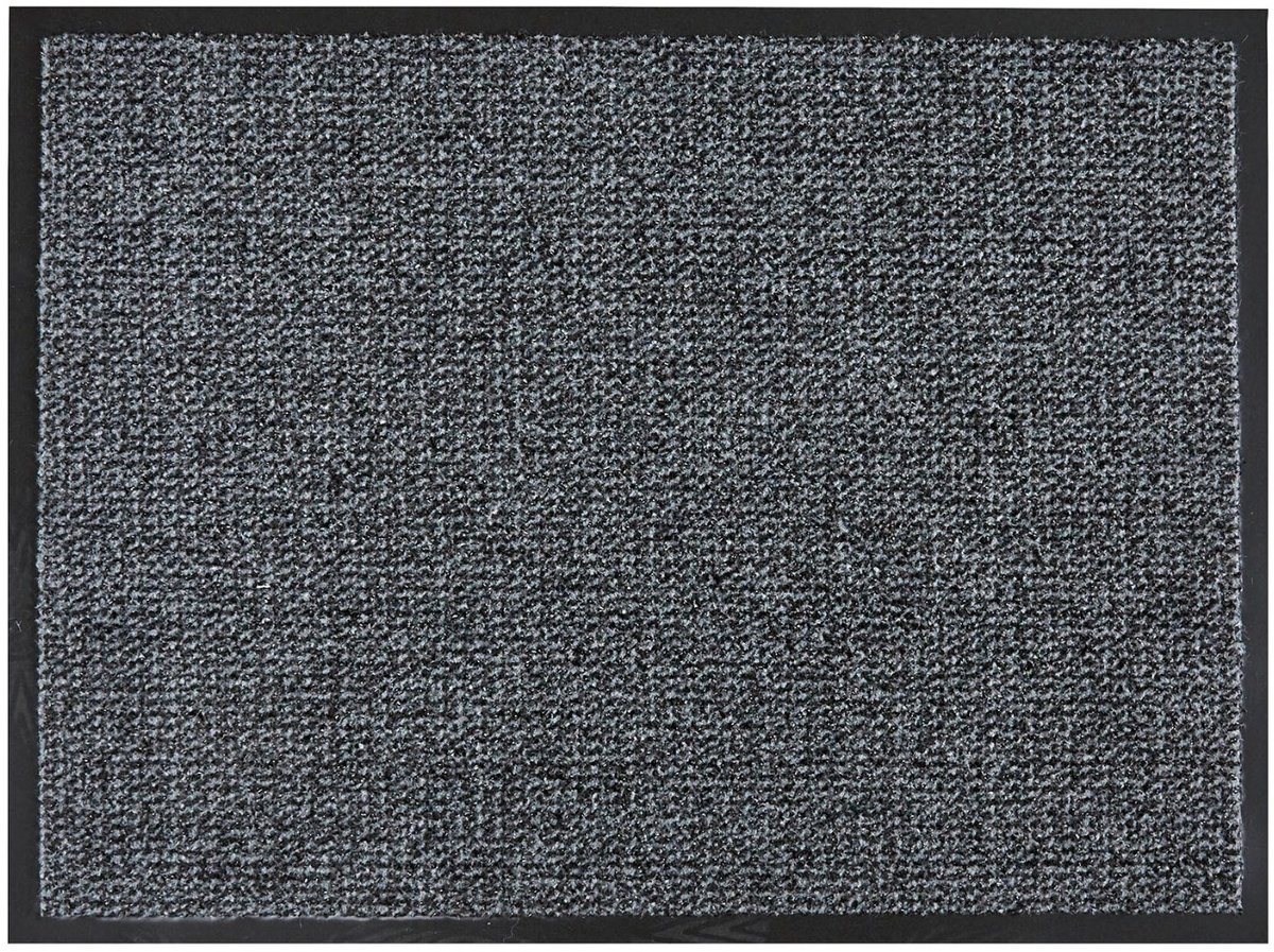 MD-Entree MD Entree - Deurmat - Scrapa - Silver - Vloerkleed - Met antislip - Wasbaar- Vocht absorberend - Hoge dichtheid 400gr/m2 - 90 x 150 cm Zilver