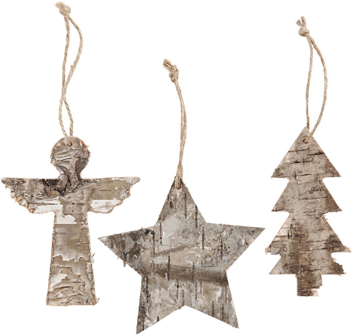 Kerstornamenten, H: 10 cm, B: 8 cm, 3 stuk/ 1 doos