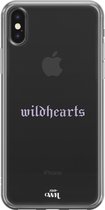 iPhone XS Max Case - Wildhearts Purple - xoxo Wildhearts Transparant Case