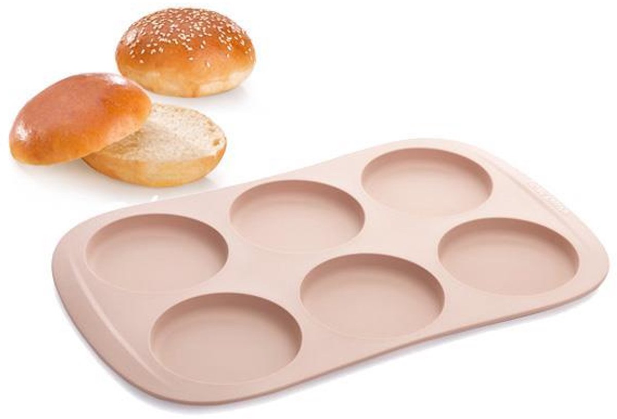 Tescoma - TE629518 - Broodjes bakvorm - hamburger - siliconen - Ø 9 cm
