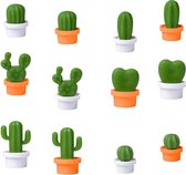 Koelkastmagneten - Zinaps Koelkast Magneetjes Leuke Cactus Vorm Mini Keuken Koelkast Magneetjes Leuke Fun Decoratieve Magneten Pack van 12 (WK 02131)
