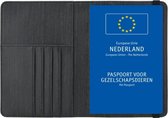 Goodline® - Étui à passeport pour animaux de compagnie / Support pour passeport européen pour animaux de compagnie - D1 - Motif bois Zwart