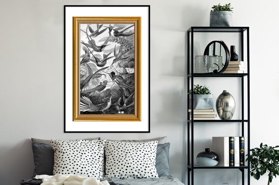 Cadre photo avec affiche - Oeuvre d'art - Peintre - Cadres - Or - 80x120 cm - Cadre pour affiche