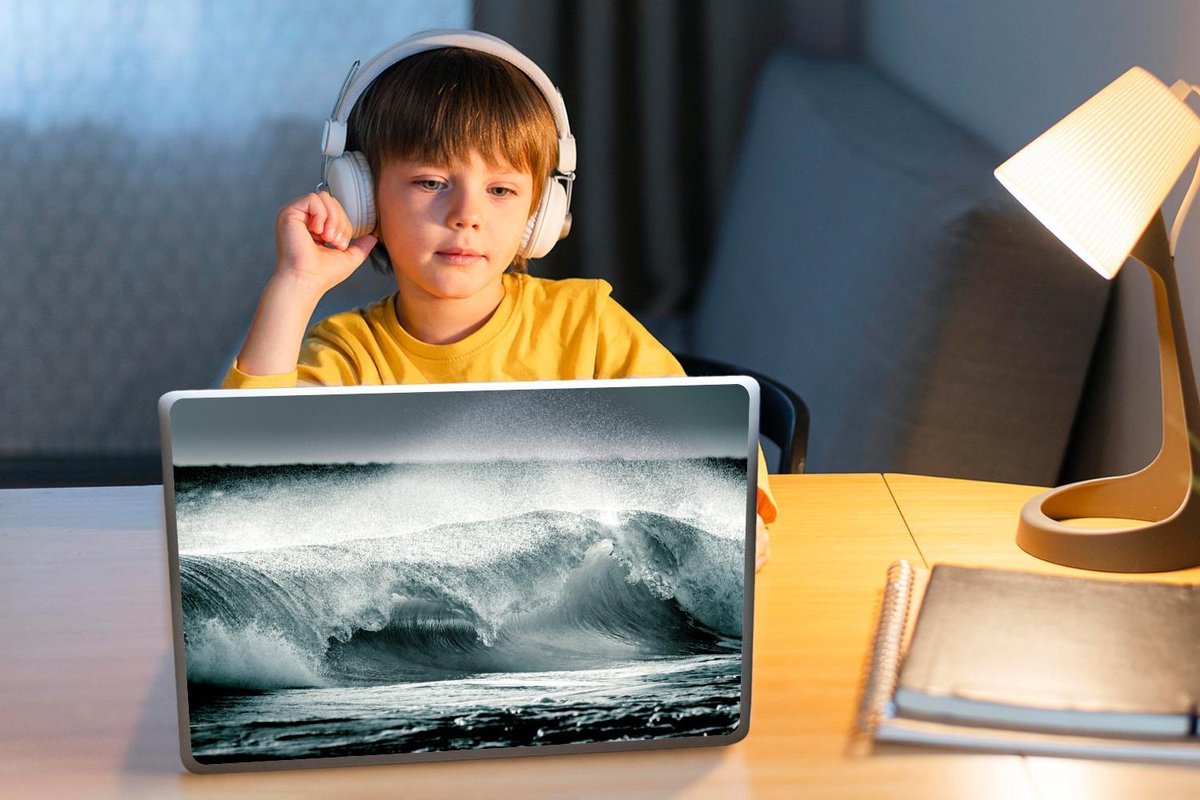 Laptop sticker - 11.6 inch - Zee - Golf - Horizon - 30x21cm - Laptopstickers - Laptop skin - Cover