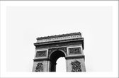 Walljar - Parijs - Arc de Triomphe - Zwart wit poster