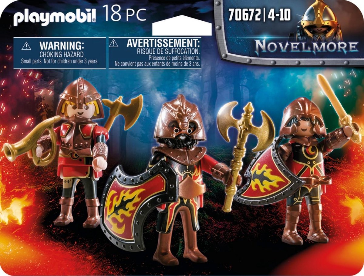 PLAYMOBIL Novelmore Set van 3 Burnham Raiders - 70672