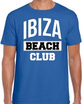 Ibiza beach club zomer t-shirt voor heren - blauw - beach party / vakantie outfit / kleding / strand feest shirt M