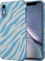 ShieldCase Blue Zebra geschikt voor Apple iPhone Xr case