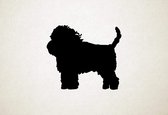 Kyi-leo - Silhouette hond - M - 60x69cm - Zwart - wanddecoratie