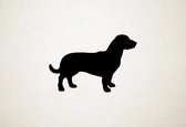 Drever - Silhouette hond - M - 56x84cm - Zwart - wanddecoratie