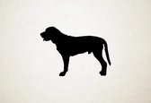 Broholmer - Silhouette hond - L - 72x101cm - Zwart - wanddecoratie