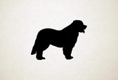 Leonberger - Silhouette hond - L - 74x102cm - Zwart - wanddecoratie