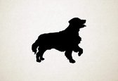 Golden Retriever - Silhouette hond - S - 45x53cm - Zwart - wanddecoratie