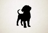 Golden Cocker Retriever - Silhouette hond - XS - 28x18cm - Zwart - wanddecoratie