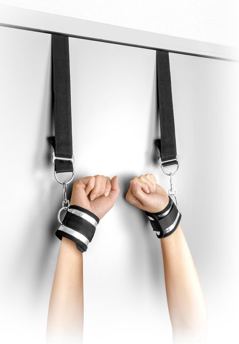 Goedkoopste Fetish Tentation - Handboeien - Deur Bevestiging - Discreet - Opbergbaar - Spannend - 2 Handboeien