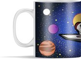 Mok - een ruimte reizende space shuttle - 350 ml - Beker