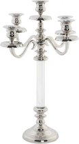 Kandelaars - chandelier aluminium acrylic 30x30x45 chromed - aluminium