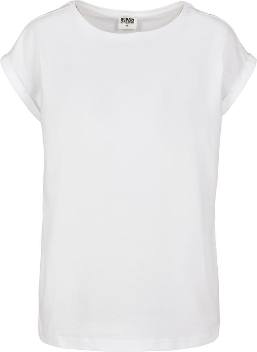 Urban Classics Organic Extended Shoulder Kinder T-shirt Kids 122 Wit