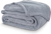 Generic Fleecedeken Coral 150 X 200 Cm Polyester Grijs