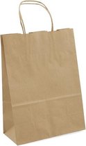 Set tassen Kraft Bruin Papier Recyclebaar (23 x 11 x 31 cm) (350 uds)