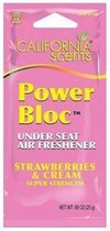 Auto luchtverfrisser California Scents Power Bloc Aardbei