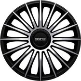 Hubkap Sparco Torino CS5 Zwart Ziverachtig 15" (4 uds)