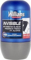 Deodorant Roller Invisible Williams (75 ml)