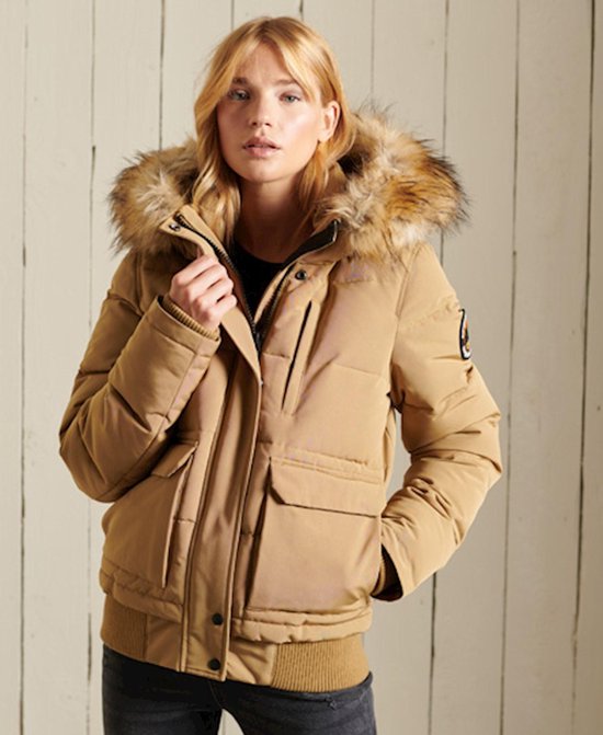 Superdry Dames Everest bomberjack met capuchon