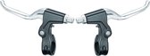 Remgreepset aluminium Edge 3-vingers - zwart/zilver (op kaart)