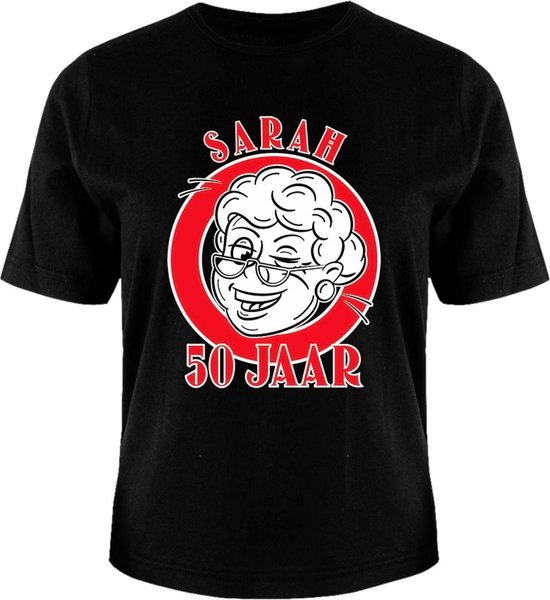 T-shirt - 50 jaar, Sarah - One size