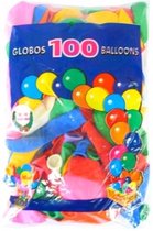 Helium ballonnen 100 stuks assortie kleuren nr 12