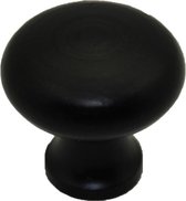Knop rond 40 mm zwart