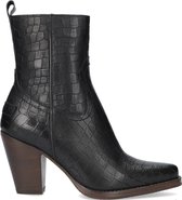 Shabbies 183020246 Enkellaarsjes - Enkelboots met rits - Dames - Zwart - Maat 42