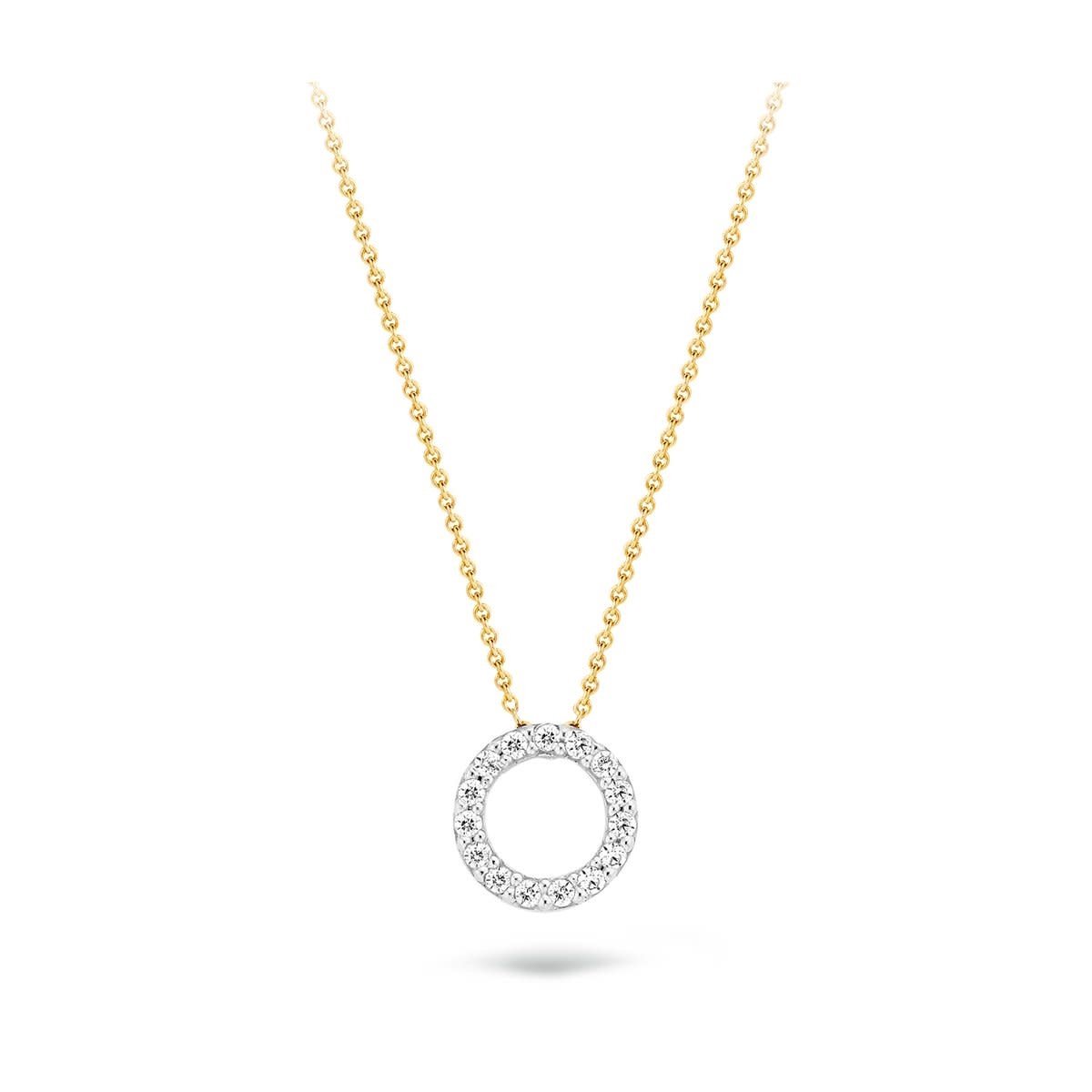 Blush - 14 Karaat Witgouden Ketting 3065BZI (Lengte: 42.00 cm)