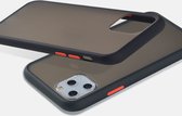 verharde bumper case geschikt voor Apple iPhone 11 Pro - zwart met Privacy Glas