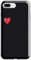Heart Eyes geschikt voor Apple iPhone 8 Plus / 7 Plus hoesje - zwart