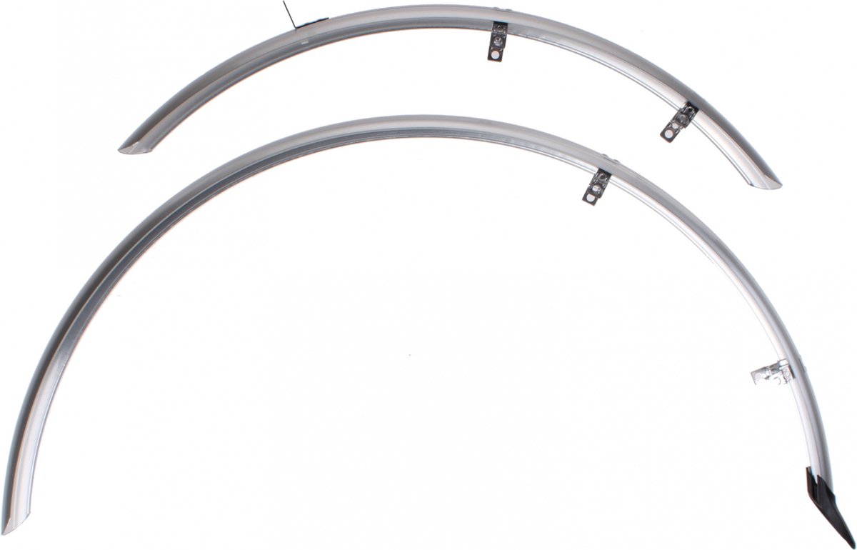 Eurofender Spatbordset - Elegante Bescherming - 28 inch - 46 mm - Zilver