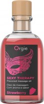 Orgie - Lips Massage Kit Aardbei 100 ml