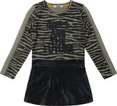 DJ Dutchjeans meisjes jurk Girls are the Future Army Green