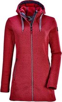 Killtec dames wintervest lang wijnrood - maat 44