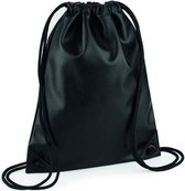 Vegan Leer Gymtas 33 x 43 cm (Black)