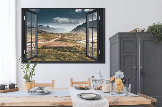 Affiche Transparente - Chemin - Berg - 180x120 cm XXL