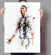 Voetbal Wereldster Print Poster Wall Art Kunst Canvas Printing Op Papier Living Decoratie Multi-color 60X120cm