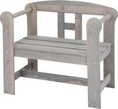 WOMO-DESIGN Pottenbak grijs geglazuurd, 58x67x35 cm, grenen hout