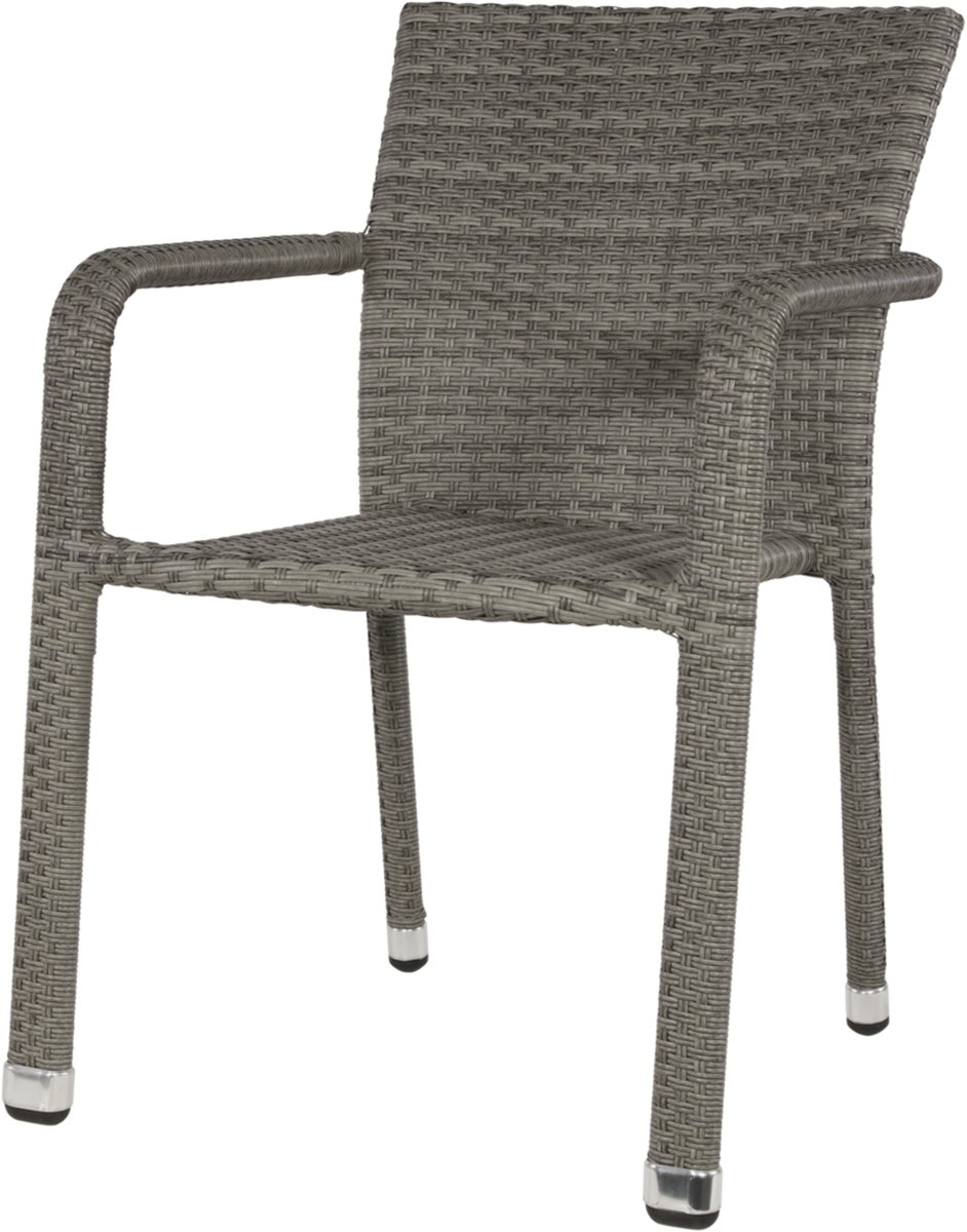 Lesli Living Sol stackable garden chair - grey