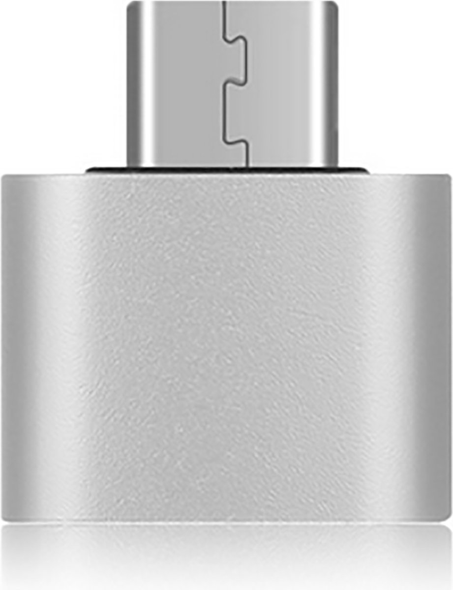 USB-C type C 3.1 male naar USB 3.0 female adapter stick / Zilver / Adapter met OTG functie