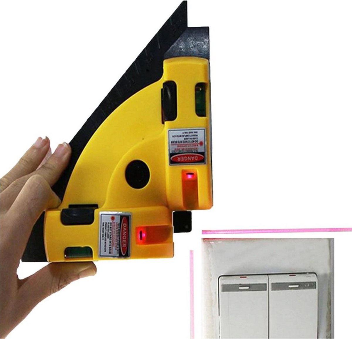 Majoni steigerfender hoek - zwart - 25 x 25 cm George Kniest